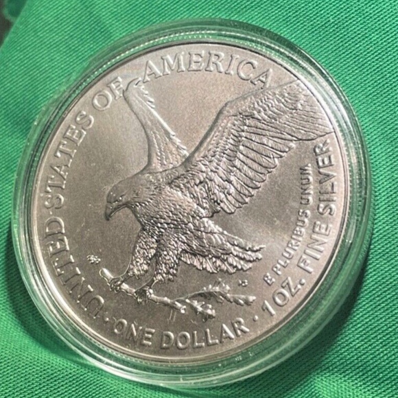 2021 W 1 Oz American Silver Eagle Type 2. Uncirculated in Capsule   204861536412 - Picture 4 of 4